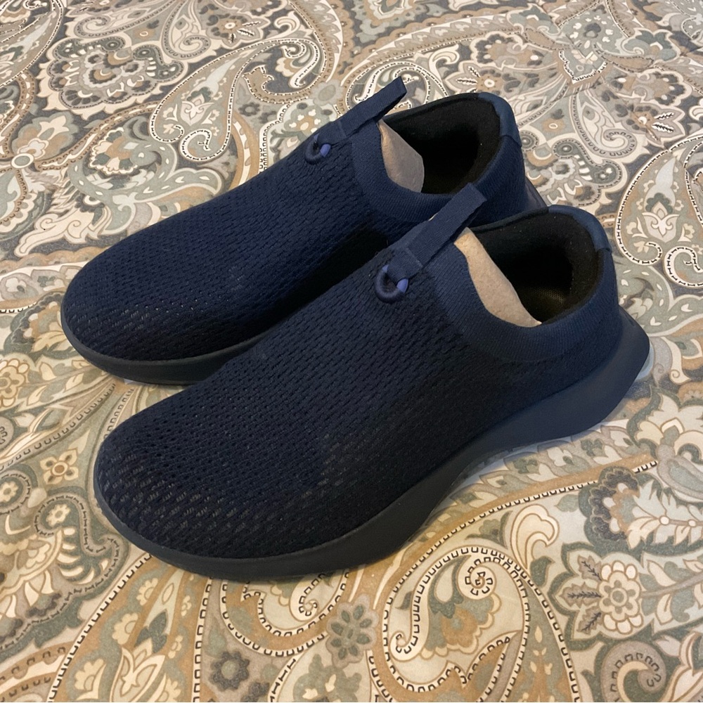 Like New Allbirds Tree Dasher Relay Breezy Tree Knit Navy Slip On Women’s Sz 7